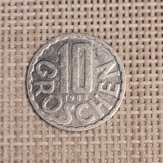Austria 10 Groschen 1984 KM-2878 VF