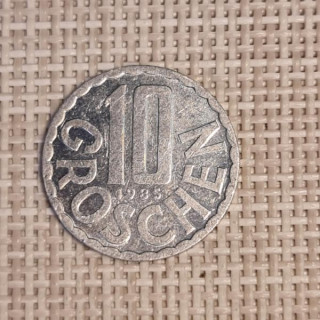 Austria 10 Groschen 1985 KM-2878 VF