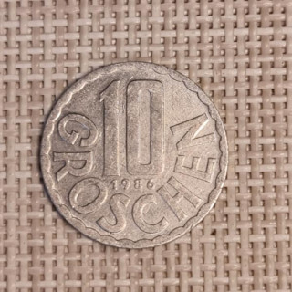 Austria 10 Groschen 1986 KM-2878 VF