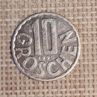 Austria 10 Groschen 1995 KM-2878 VF