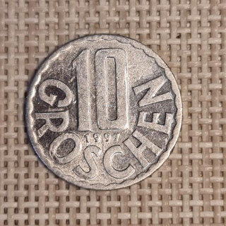 Austria 10 Groschen 1997 KM-2878 VF