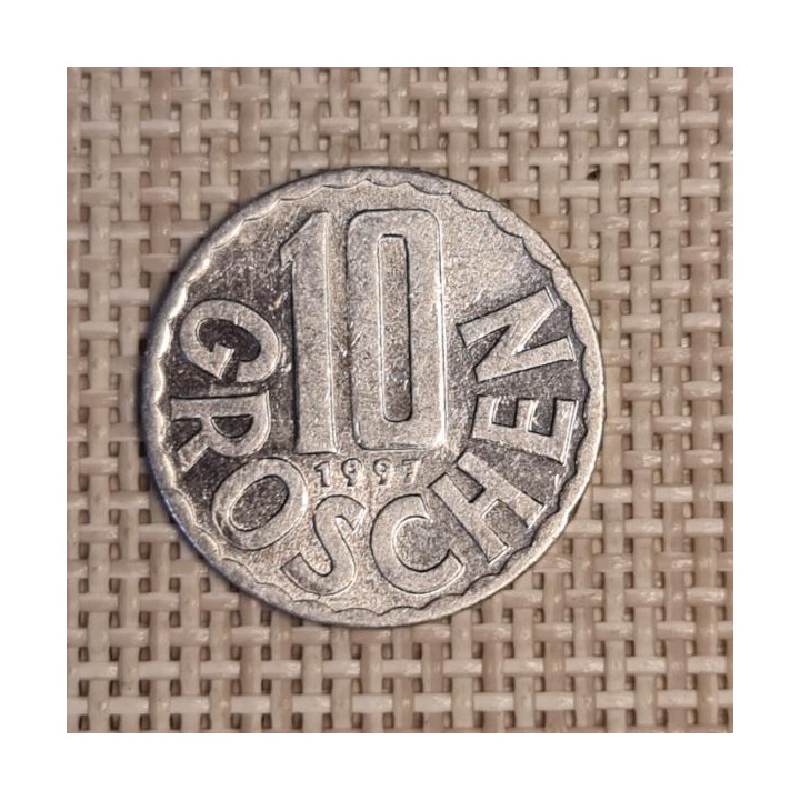 Austria 10 Groschen 1997 KM-2878 VF