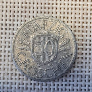 Austria 50 Groschen 1946 KM-2870 VF
