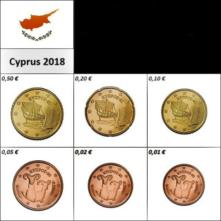 Cyprus 1 - 50 Euro Cents 2018 UNC