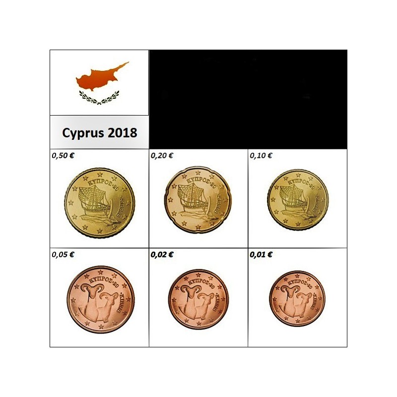 Cyprus 1 - 50 Euro Cents 2018 UNC