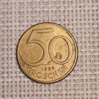 Austria 50 Groschen 1964 KM-2885 VF