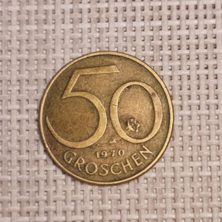 Austria 50 Groschen 1970 KM-2885 VF