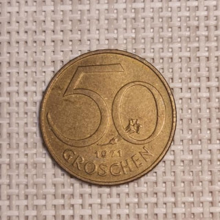 Austria 50 Groschen 1971 KM-2885 VF