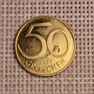 Austria 50 Groschen 1971 KM-2885 XF