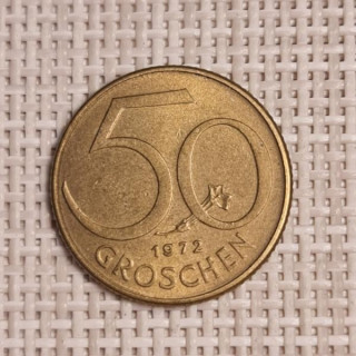 Austria 50 Groschen 1972 KM-2885 VF