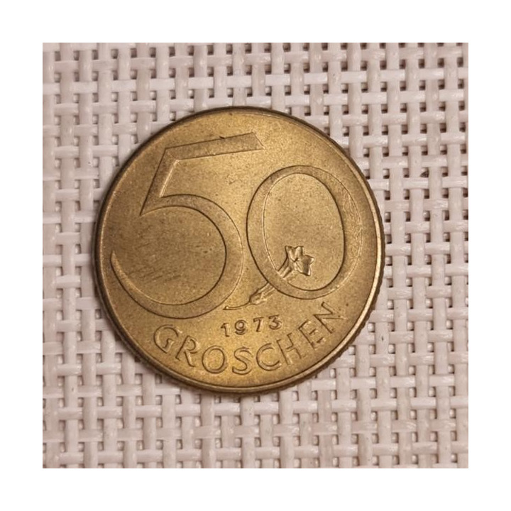 Austria 50 Groschen 1973 KM-2885 VF