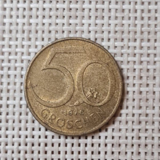 Austria 50 Groschen 1976 KM-2885 VF