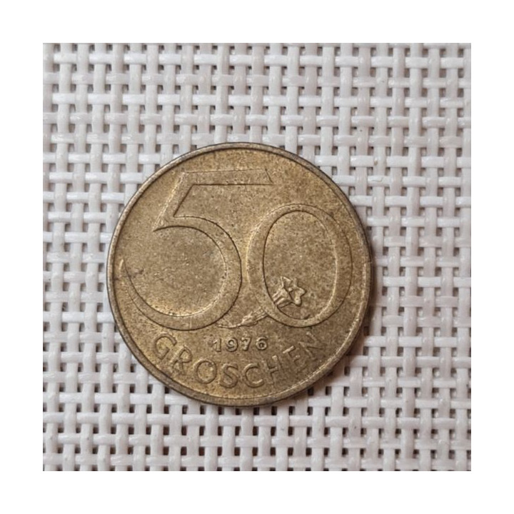 Austria 50 Groschen 1976 KM-2885 VF