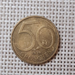 Austria 50 Groschen 1979 KM-2885 VF