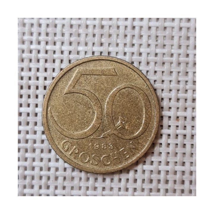 Austria 50 Groschen 1983 KM-2885 VF