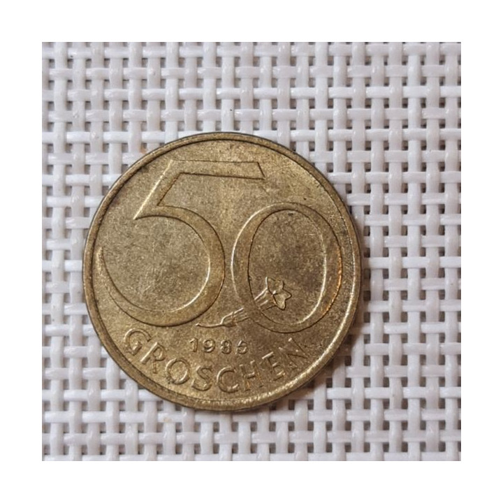 Austria 50 Groschen 1985 KM-2885 VF