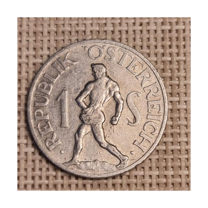Austria 1 Schilling 1947 KM-2871 VF