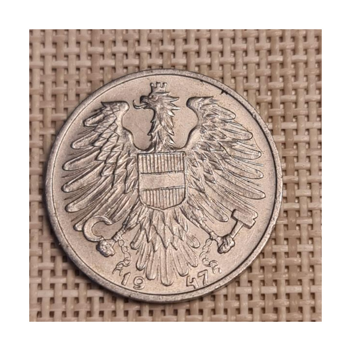 Austria 1 Schilling 1947 KM-2871 VF