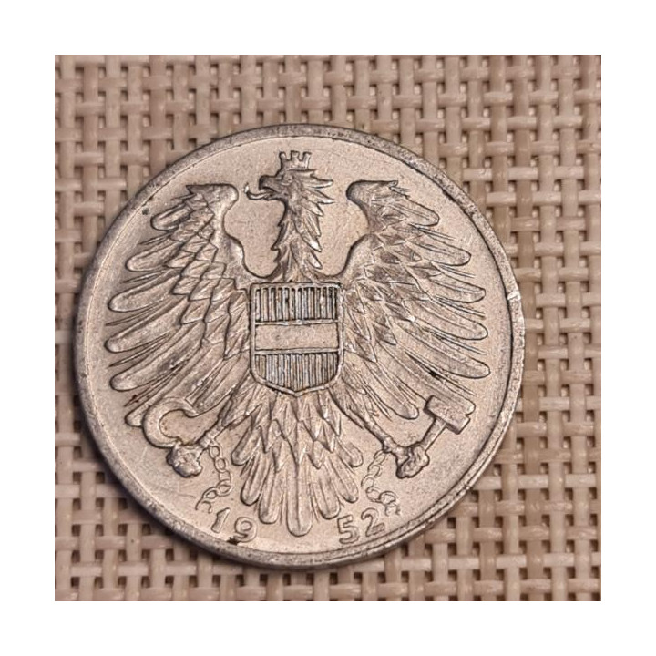 Austria 1 Schilling 1952 KM-2871 VF