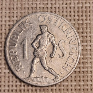 Austria 1 Schilling 1957 KM-2871 VF