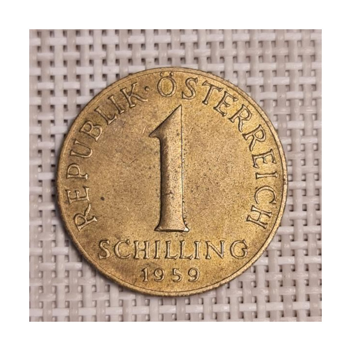 Austria 1 Schilling 1959 KM-2886 VF