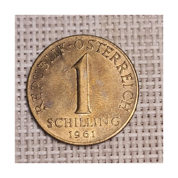 Austria 1 Schilling 1961 KM-2886 VF