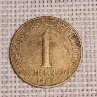 Austria 1 Schilling 1964 KM-2886 VF