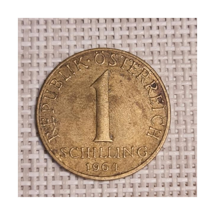Austria 1 Schilling 1964 KM-2886 VF