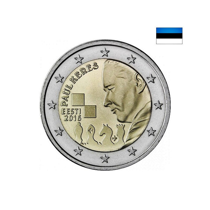 Estonia 2 Euro 2016 "Paul Keres" UNC