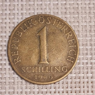 Austria 1 Schilling 1966 KM-2886 VF