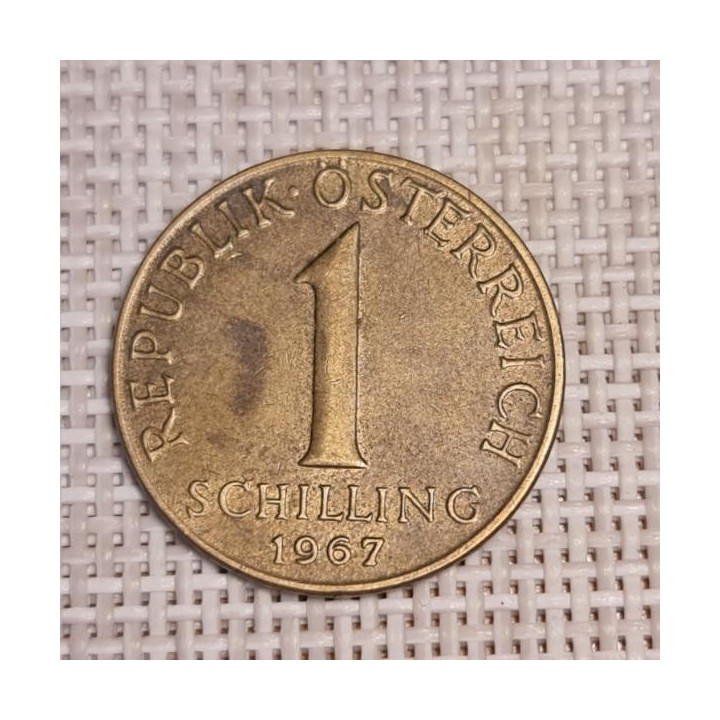 Austria 1 Schilling 1967 KM-2886 VF