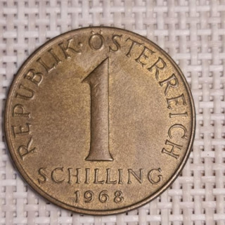 Austria 1 Schilling 1968 KM-2886 VF