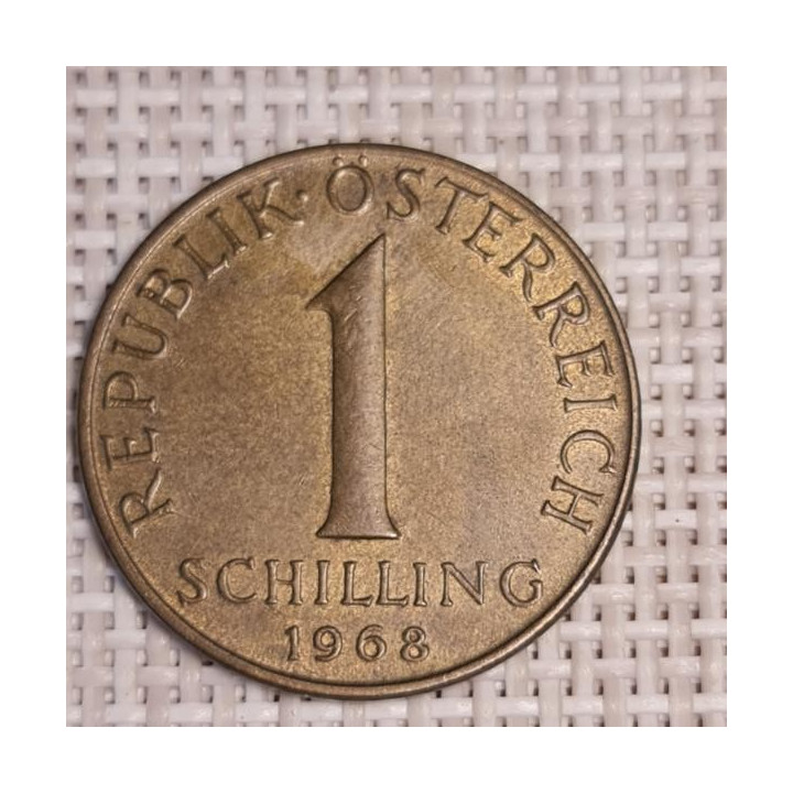 Austria 1 Schilling 1968 KM-2886 VF