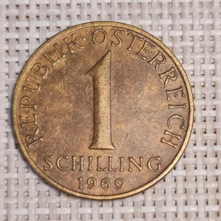 Austria 1 Schilling 1969 KM-2886 VF