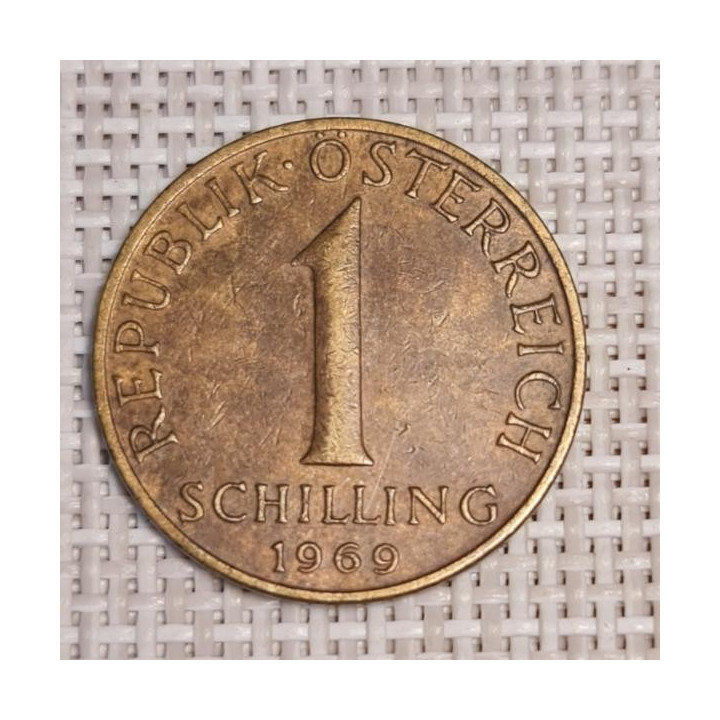Austria 1 Schilling 1969 KM-2886 VF