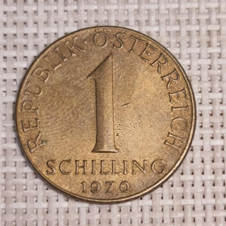 Austria 1 Schilling 1970 KM-2886 VF