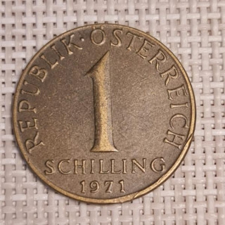 Austria 1 Schilling 1971 KM-2886 VF