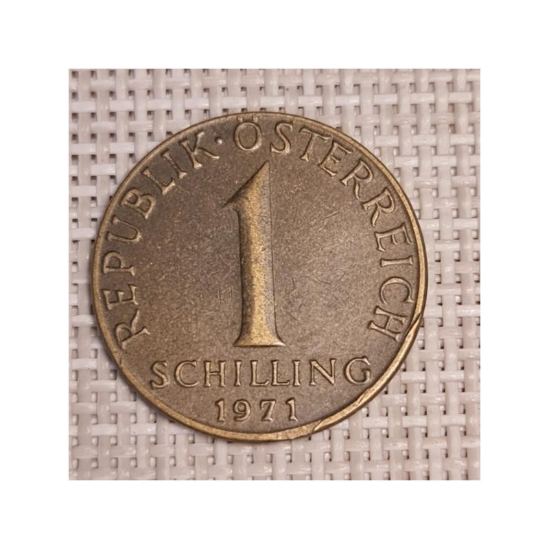 Austria 1 Schilling 1971 KM-2886 VF