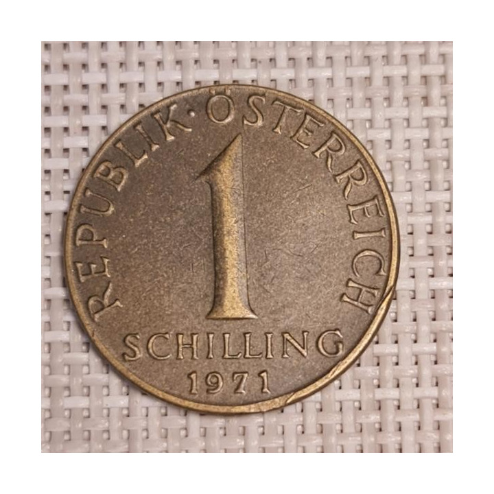 Austria 1 Schilling 1971 KM-2886 VF