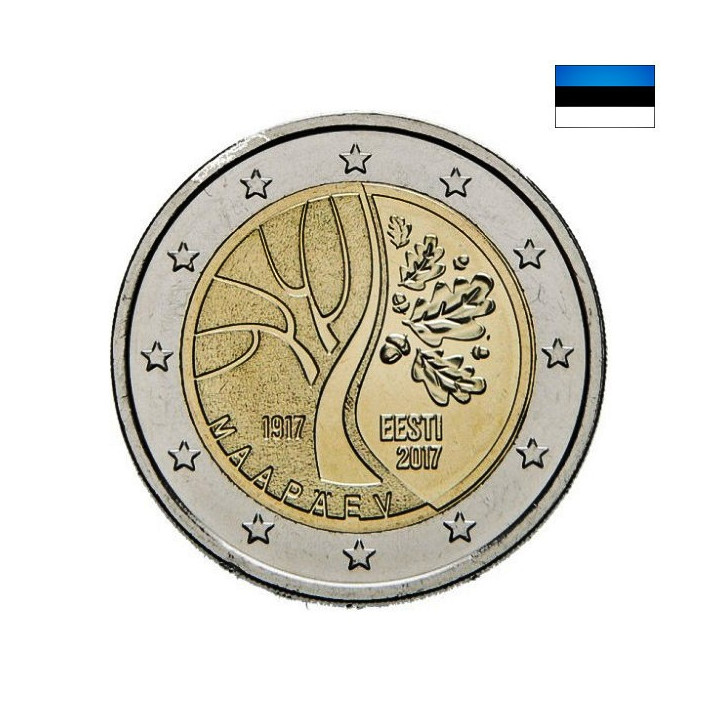 Estonia 2 Euro 2017 "Independence" UNC