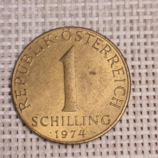 Austria 1 Schilling 1974 KM-2886 VF