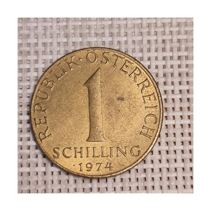Austria 1 Schilling 1974 KM-2886 VF