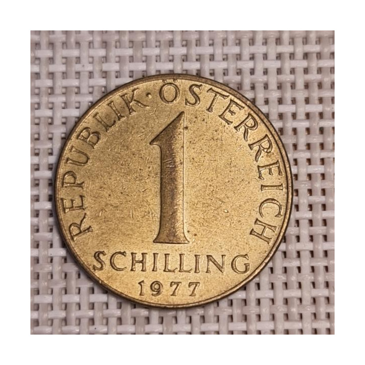 Austria 1 Schilling 1977 KM-2886 VF