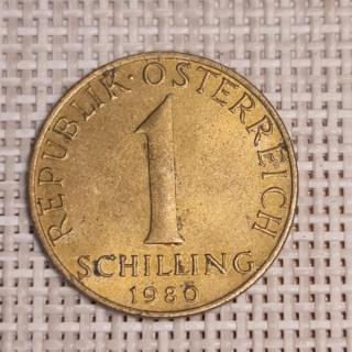 Austria 1 Schilling 1980 KM-2886 VF