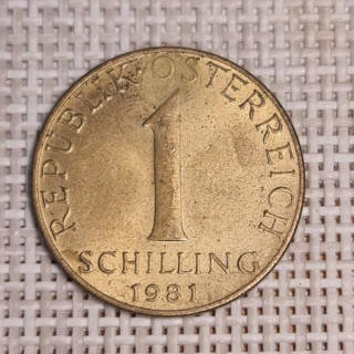 Austria 1 Schilling 1981 KM-2886 VF