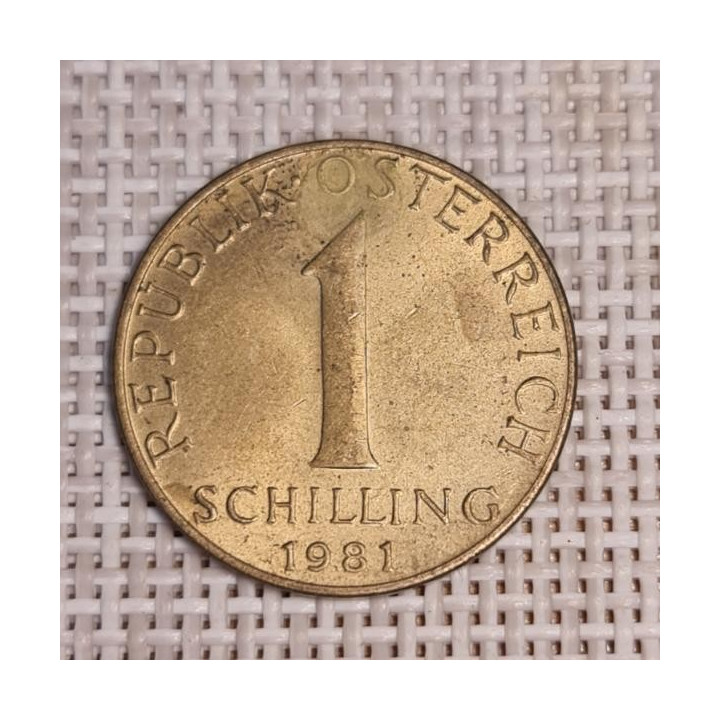 Austria 1 Schilling 1981 KM-2886 VF