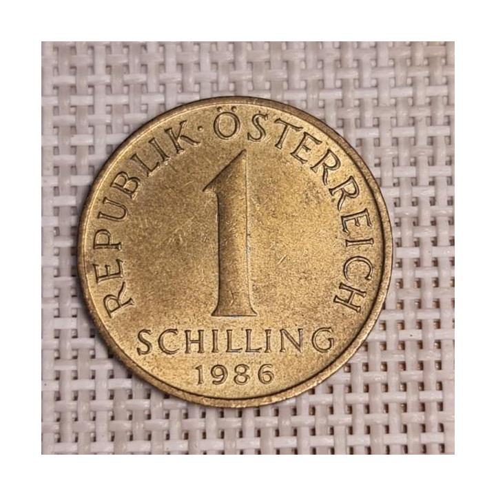 Austria 1 Schilling 1986 KM-2886 VF