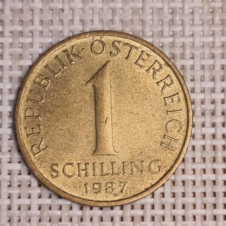 Austria 1 Schilling 1987 KM-2886 VF