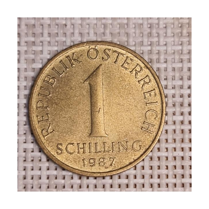 Austria 1 Schilling 1987 KM-2886 VF