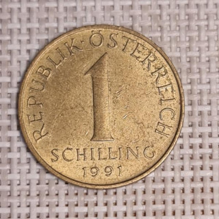 Austria 1 Schilling 1991 KM-2886 VF
